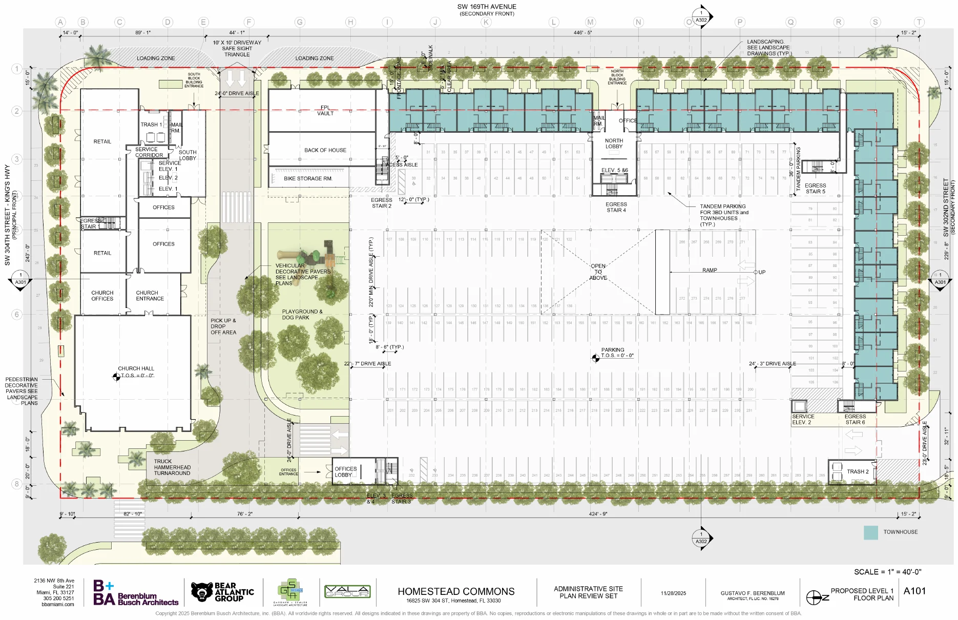 Homestead Commons level 1 plan