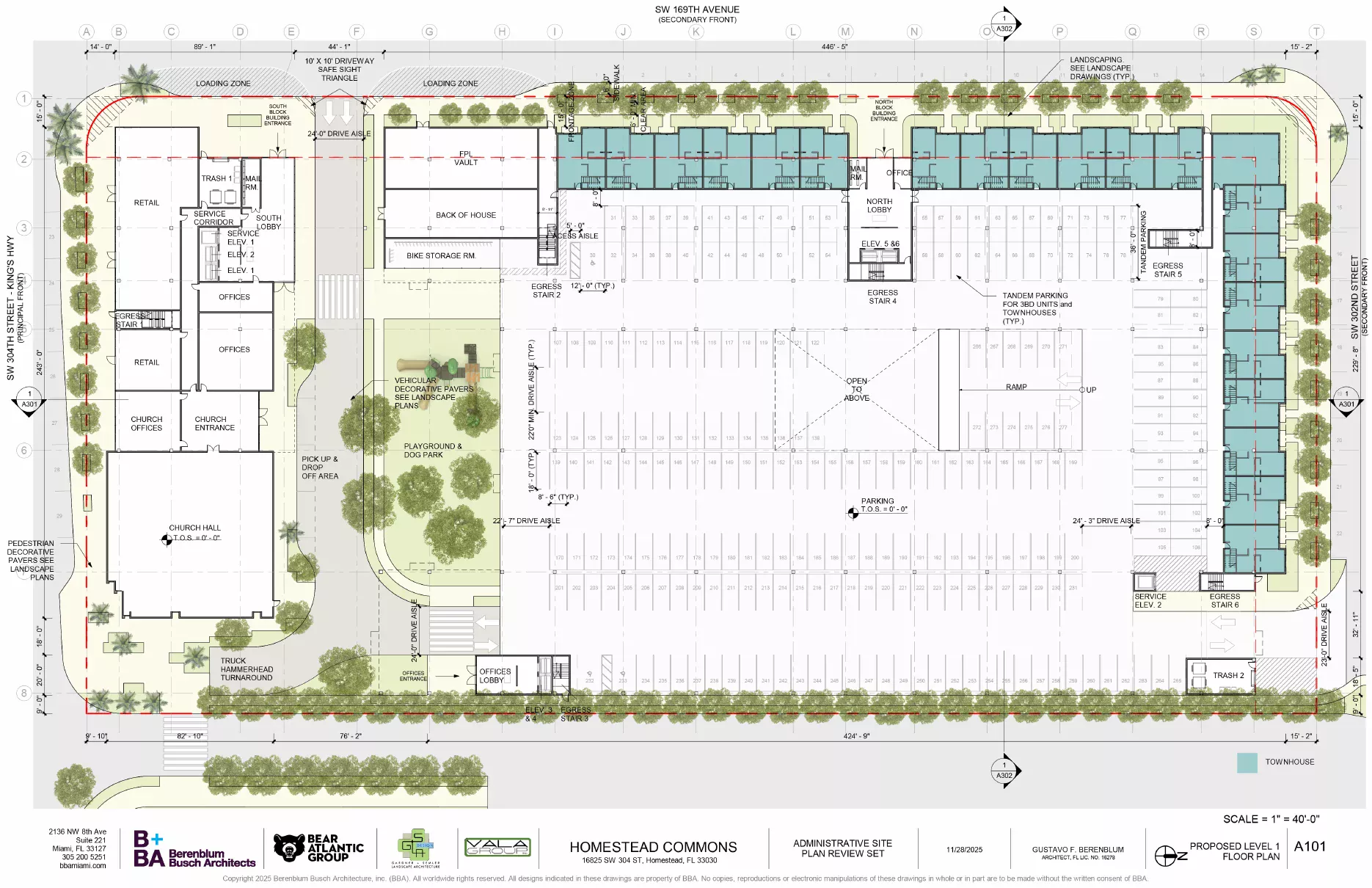 Homestead Commons level 1 plan